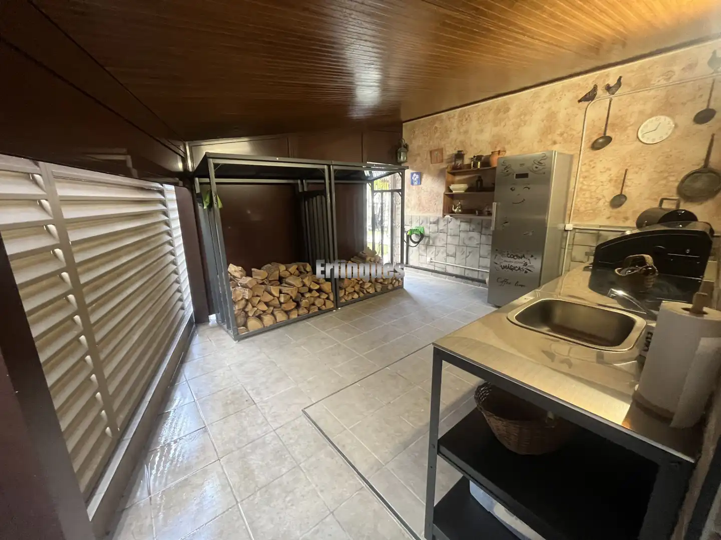 Küche von Haus oder Chalet zum Verkauf in Rubí mit Klimaanlage, Heizung und Privatgarten
