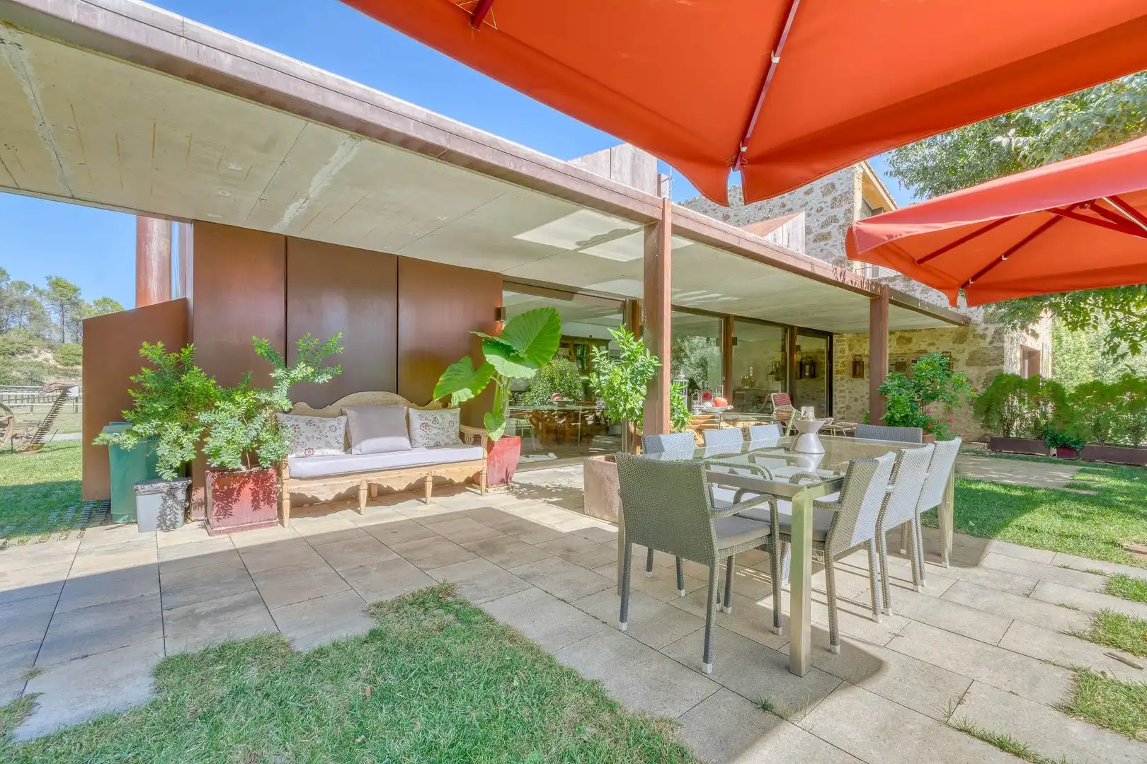 Terraza de Finca rústica en venta en Boadella i les Escaules con Calefacción, Jardín privado y Terraza