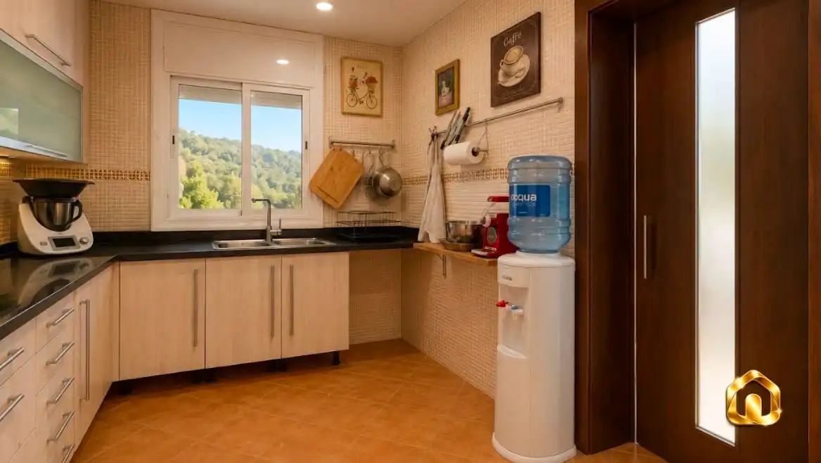 Cocina de Casa o chalet en venta en Sant Fost de Campsentelles con Aire acondicionado, Jardín privado y Terraza