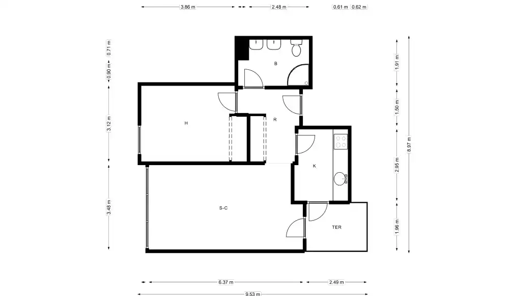 Piso en venta en Madrid con Parquet, Trastero y Piscina