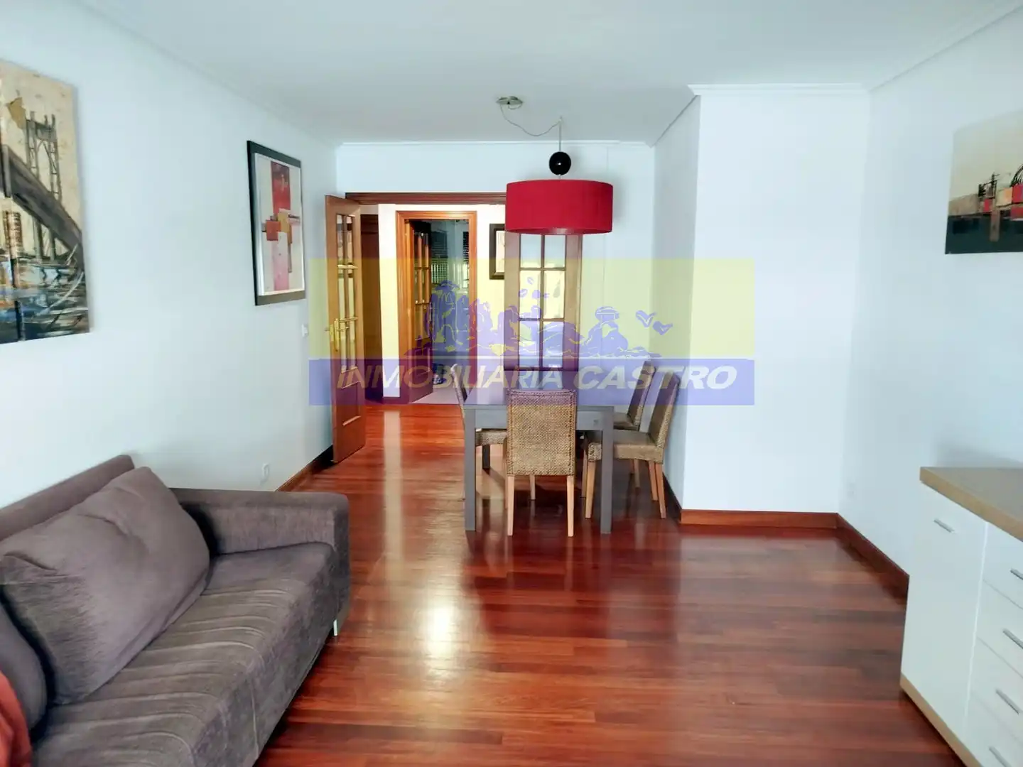 Wohnzimmer von Wohnung zur Miete in Castro-Urdiales mit Heizung, Möbliert und Balkon