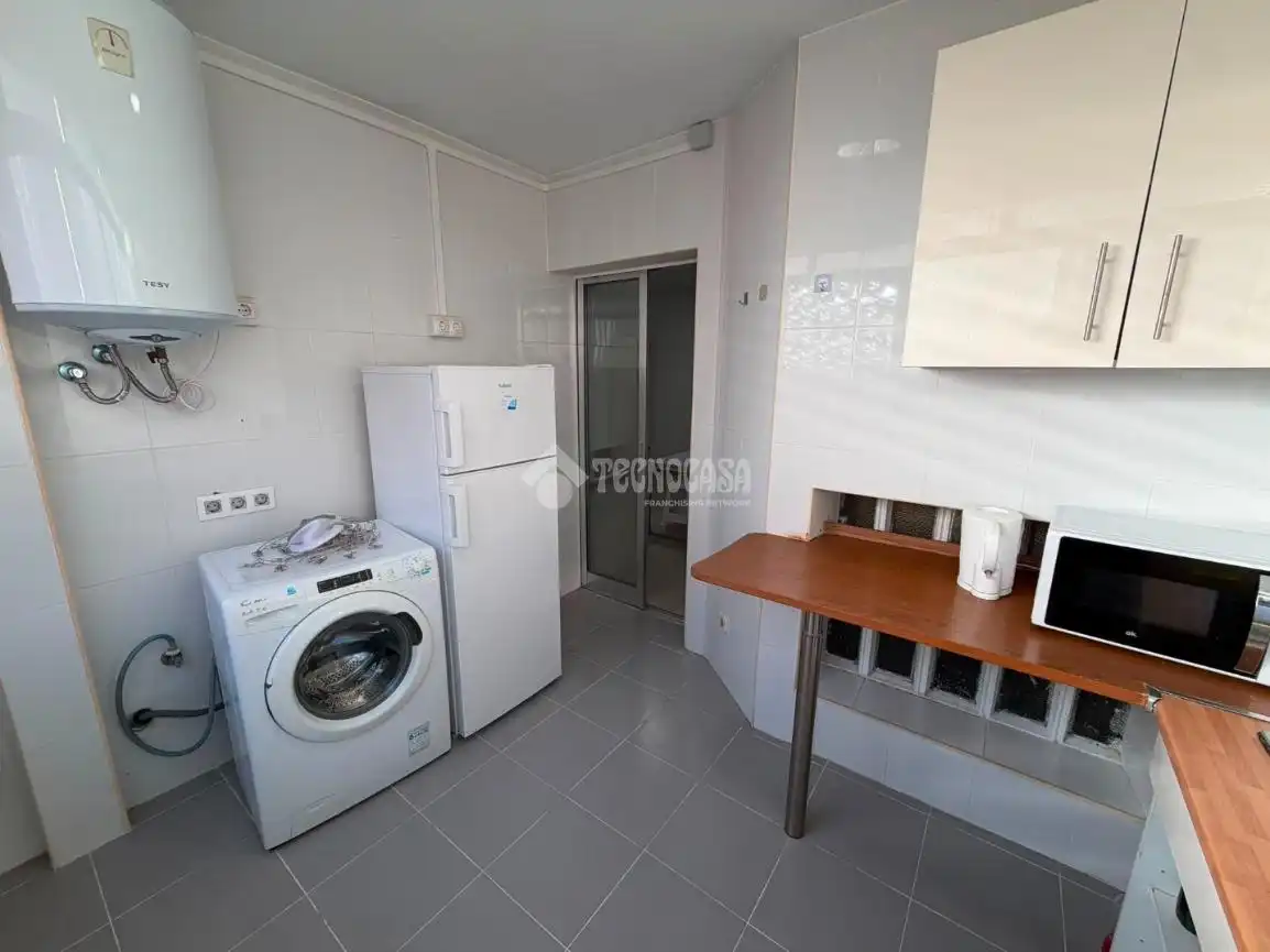 Kitchen of Flat for sale in Getafe  with Air Conditioner, Terrace and Furnished
