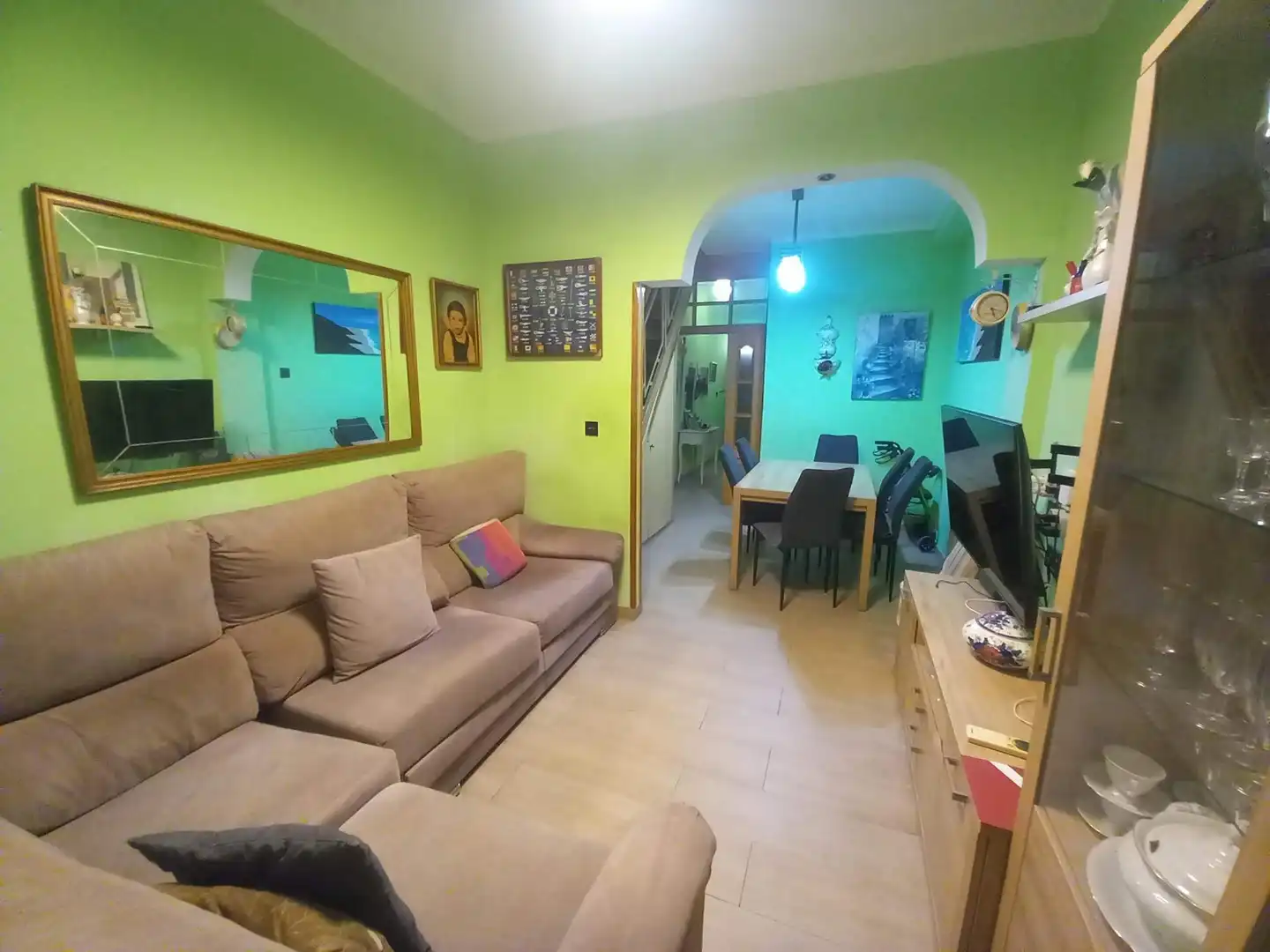 Sala d'estar de Casa o xalet en venda en Cartagena amb Aire condicionat i Moblat