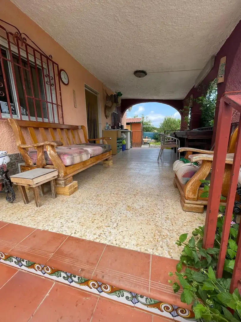 Terraza de Casa o chalet en venta en Vilamarxant con Jardín privado, Piscina y Amueblado