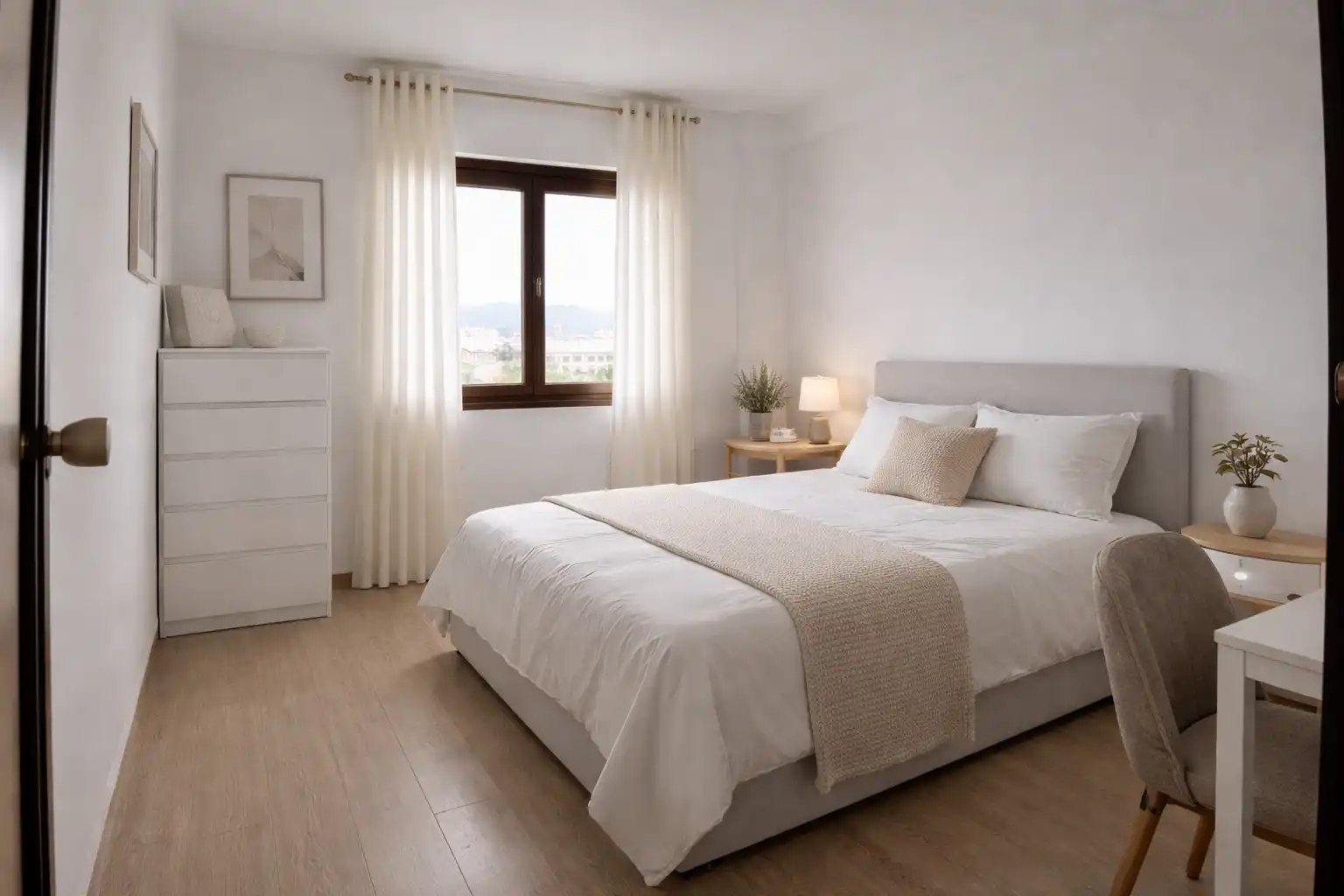 Schlafzimmer von Wohnungen zum Verkauf in Marbella mit Klimaanlage, Terrasse und Möbliert