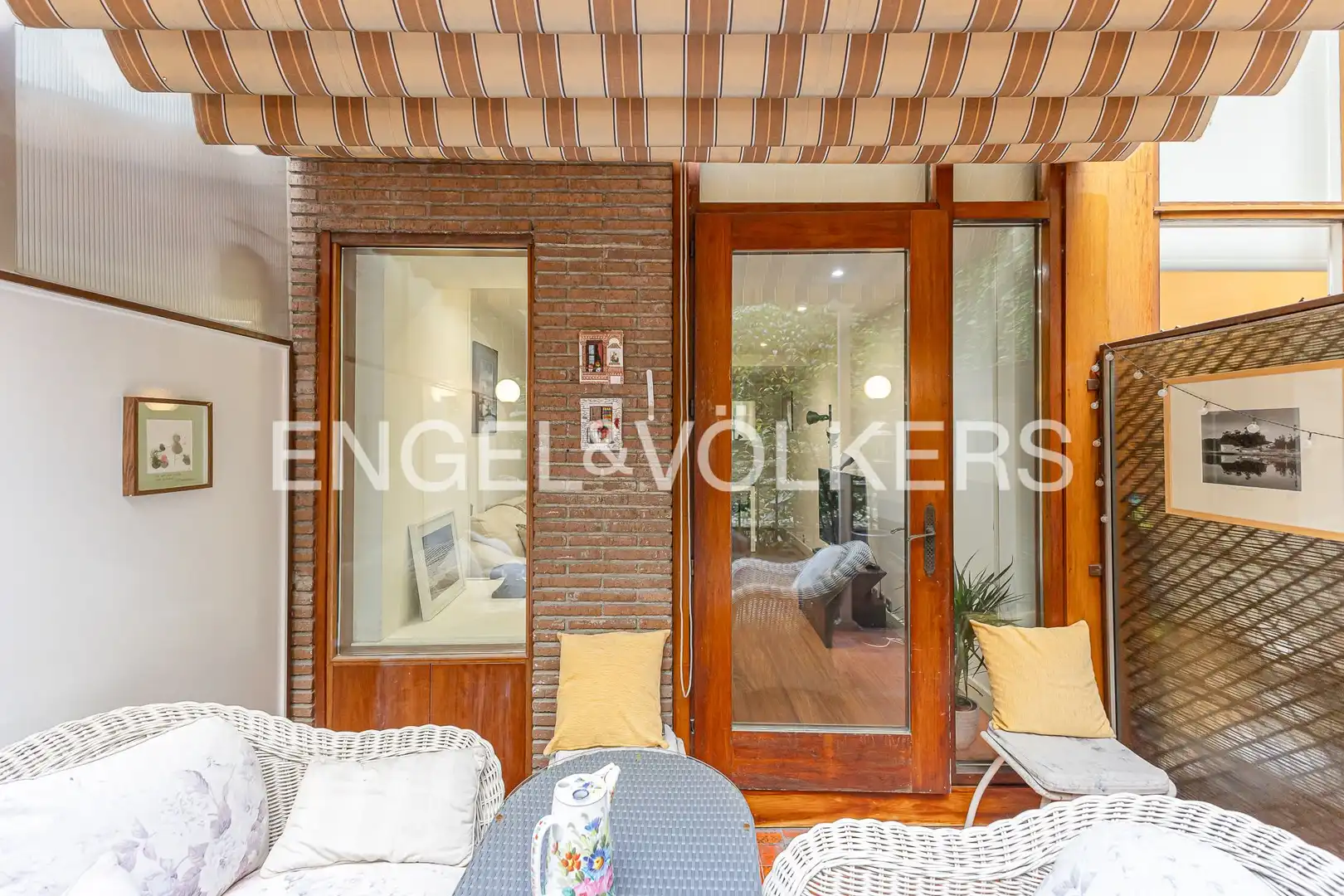 Terrasse von Erdgeschoss zur Miete in Madrid mit Klimaanlage, Heizung und Privatgarten