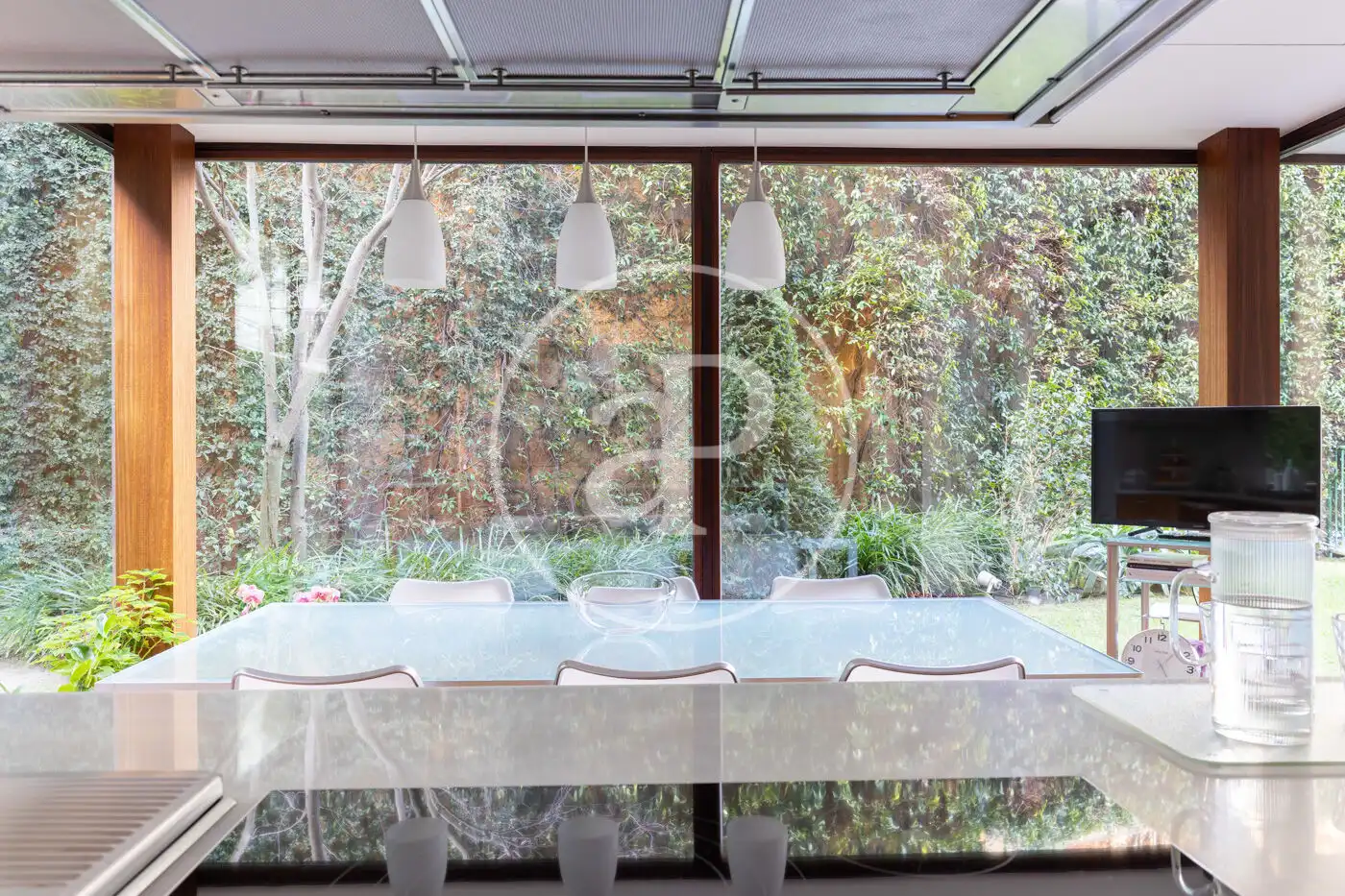 Dining room of Houses for sale in Sant Cugat del Vallès  with Air Conditioner, Heating and Private garden