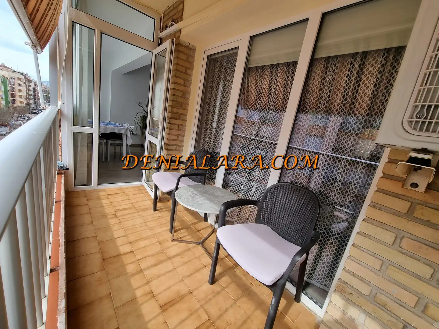 Terrace of Flat for sale in Dénia  with Air Conditioner, Terrace and Furnished