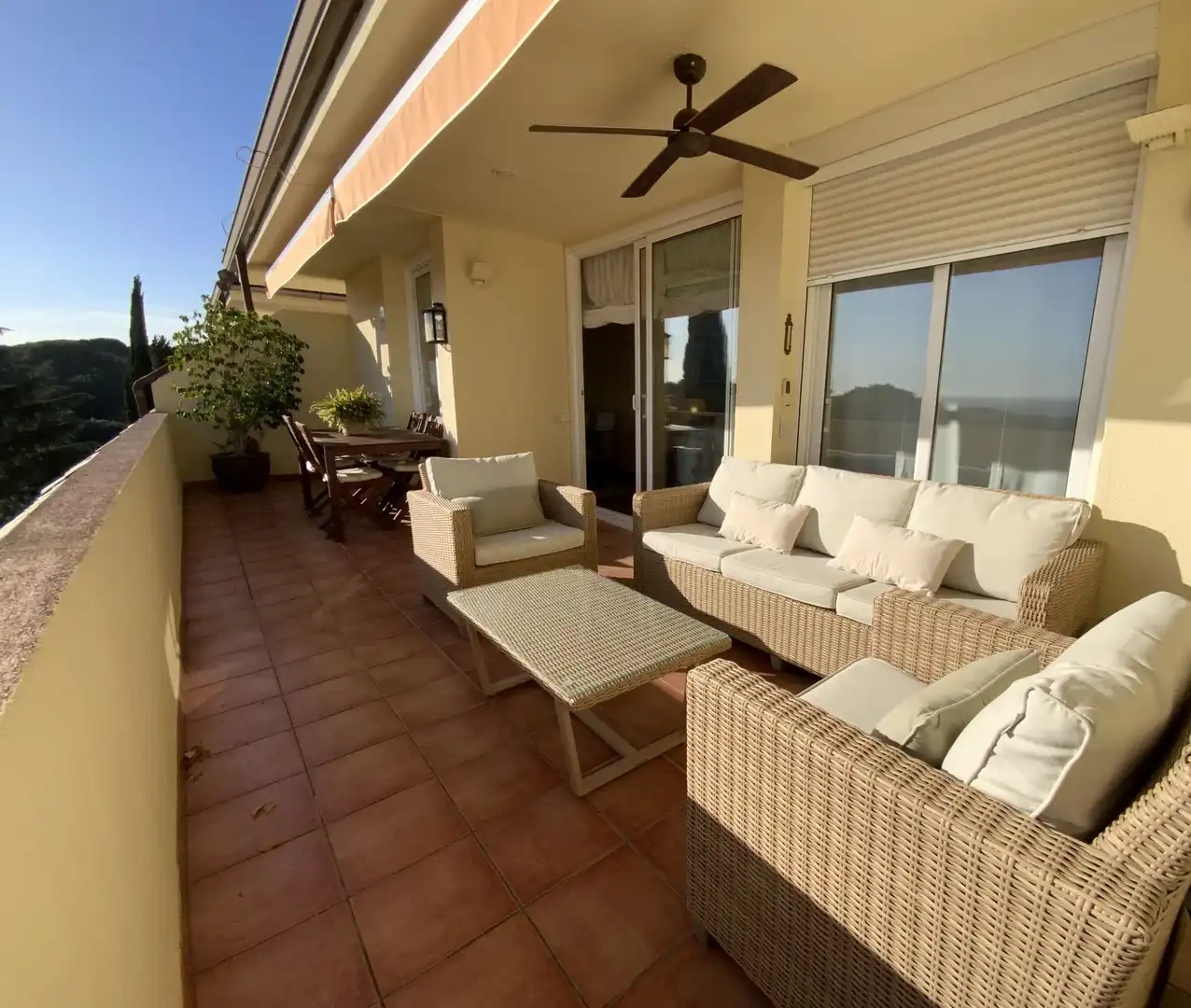 Terrasse von Wohnung zum Verkauf in Sant Vicenç de Montalt mit Klimaanlage, Heizung und Abstellraum