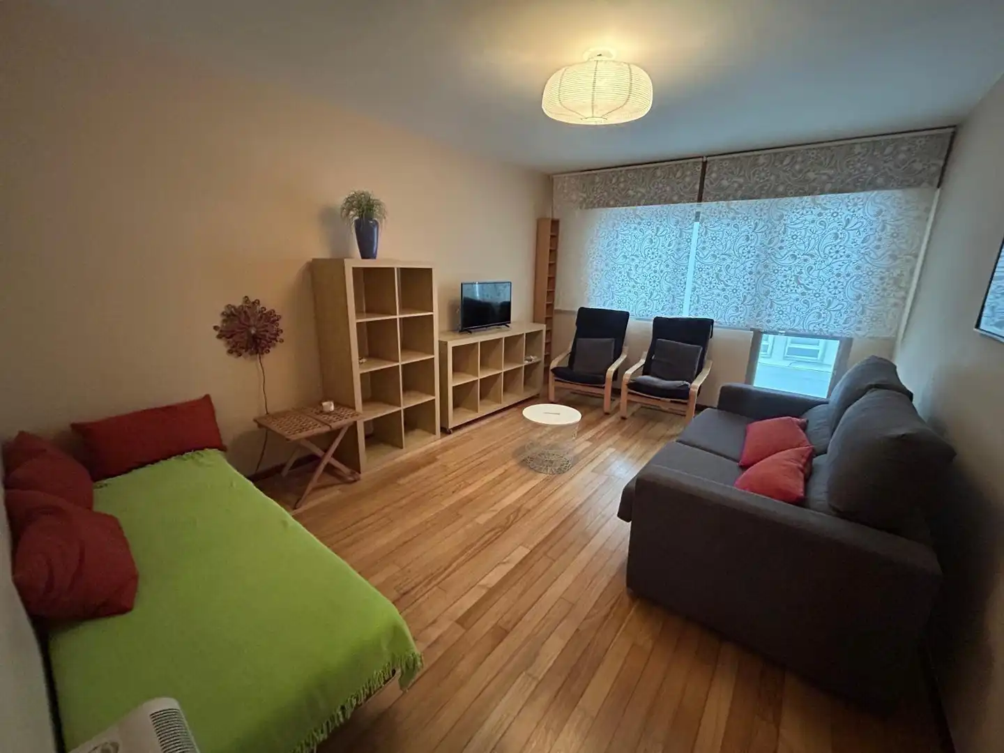 Sala d'estar de Pis de lloguer en Ribeira amb Calefacció, Moblat i Balcó