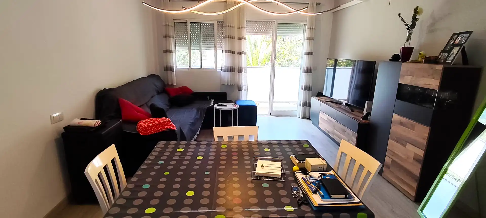 Living room of Flat for rent in Alicante / Alacant  with Air Conditioner, Heating and Terrace