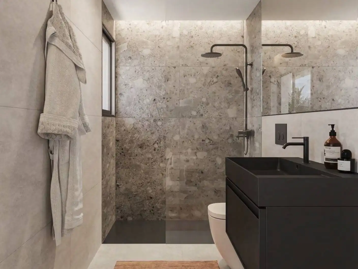Bathroom of Apartments for sale in Estepona  with Air Conditioner, Heating and Terrace
