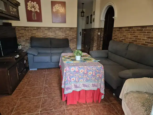Sala d'estar de Apartament en venda en Chiclana de la Frontera amb Terrassa, Moblat i Piscina comunitària