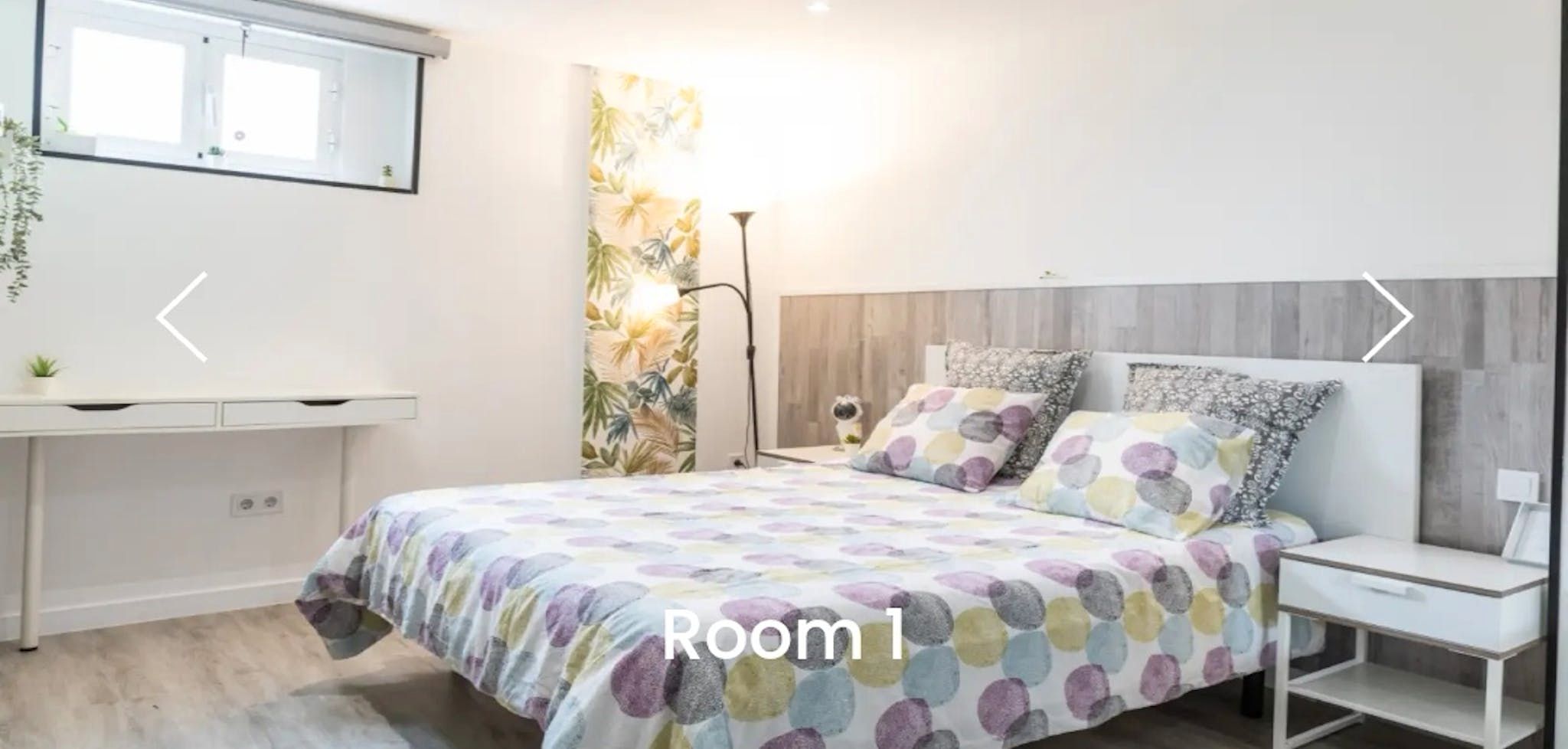 Bedroom of Flat for share in  Madrid Capital  with Air Conditioner, Heating and Furnished