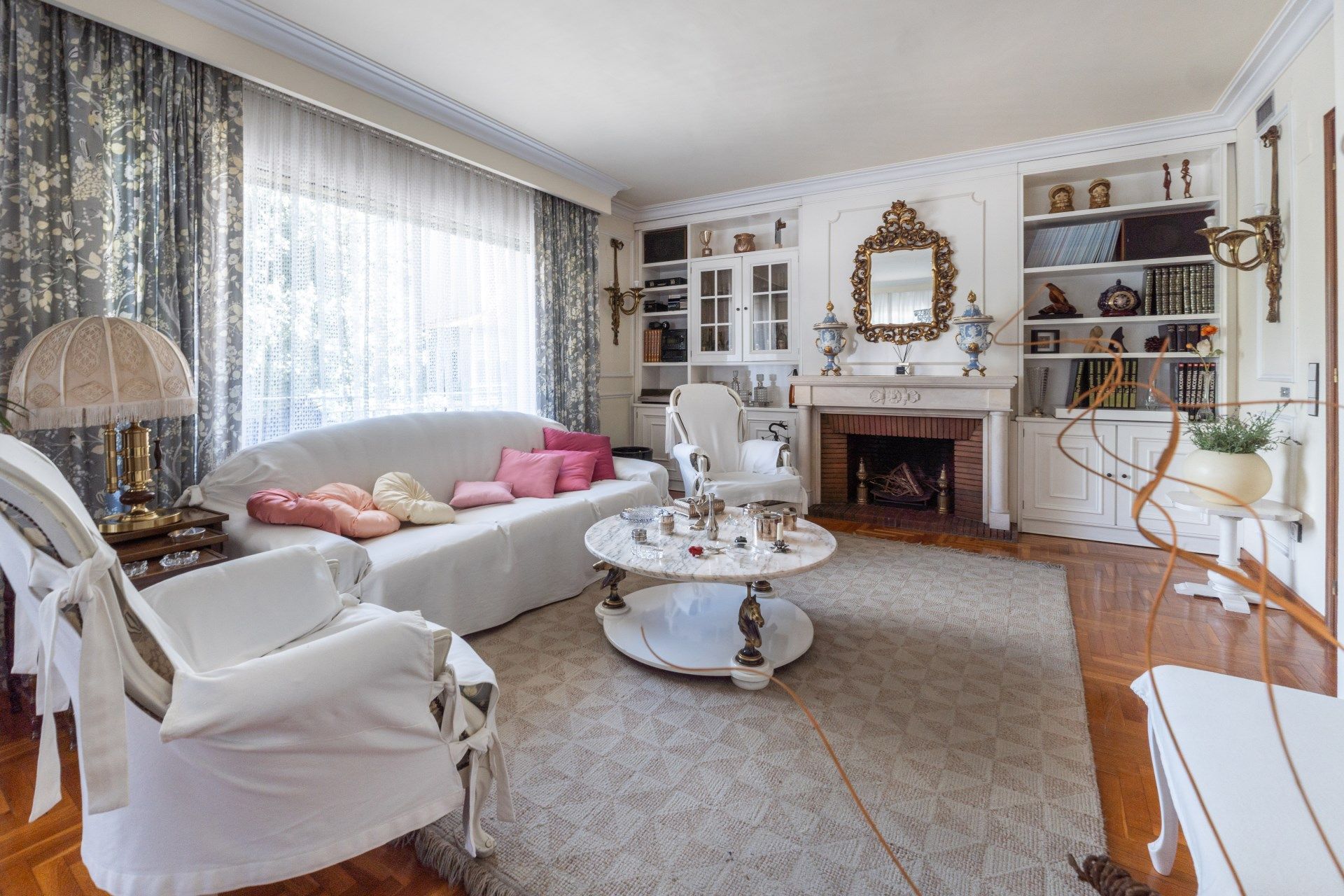 Sala de estar de Piso en venta en Figueres con Calefacción y Terraza