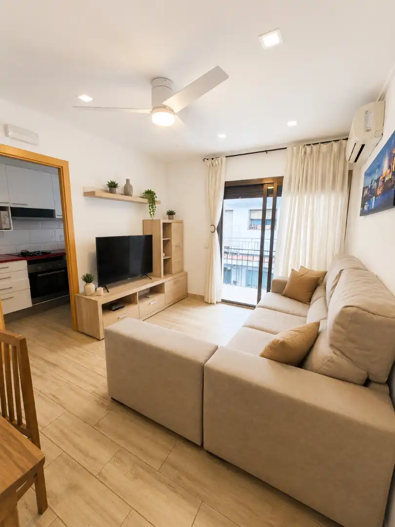 Sala de estar de Piso en venta en Barcelona con Aire acondicionado, Calefacción y Amueblado