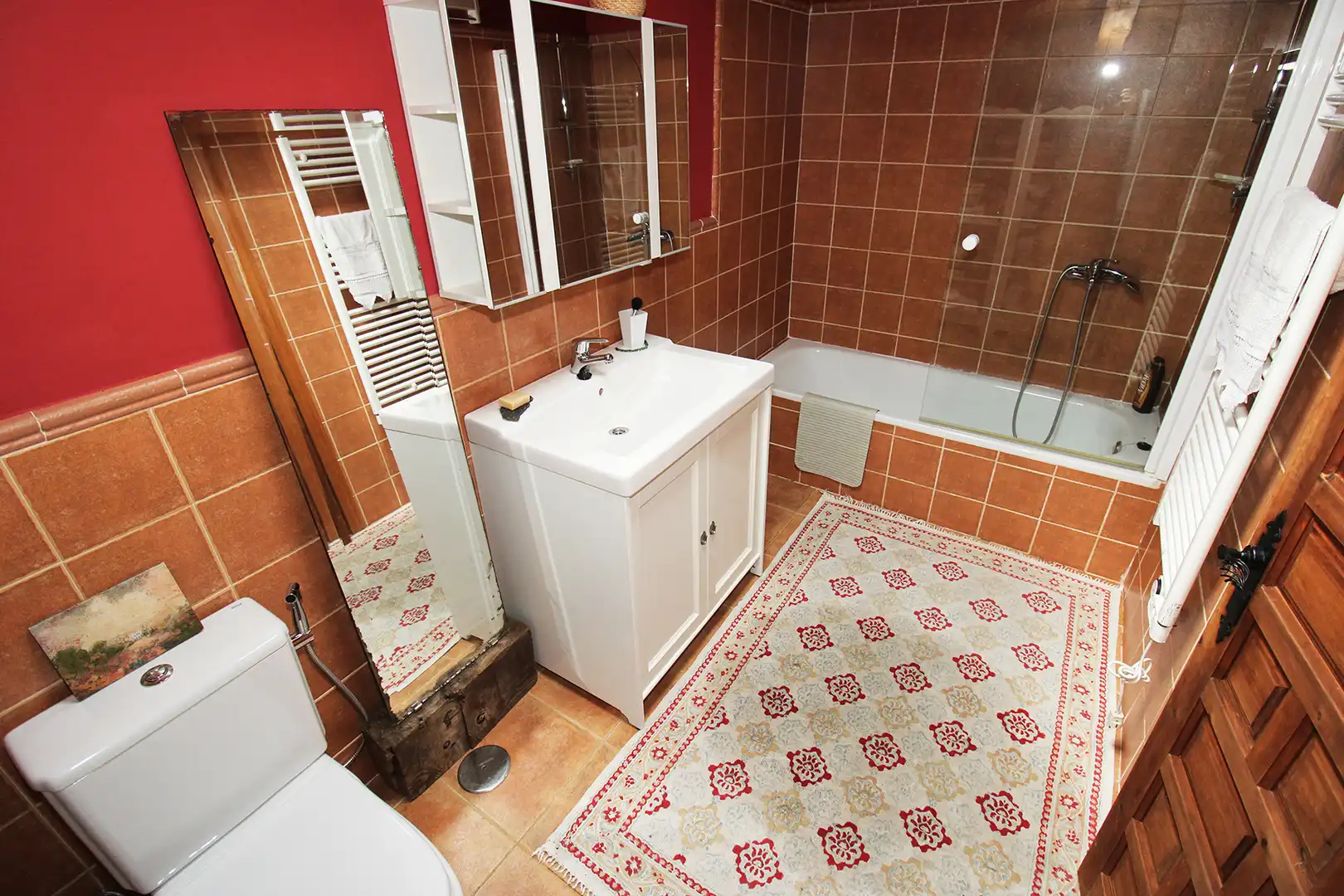 Baño de Casa adosada en venta en El Atazar con Calefacción, Terraza y Trastero