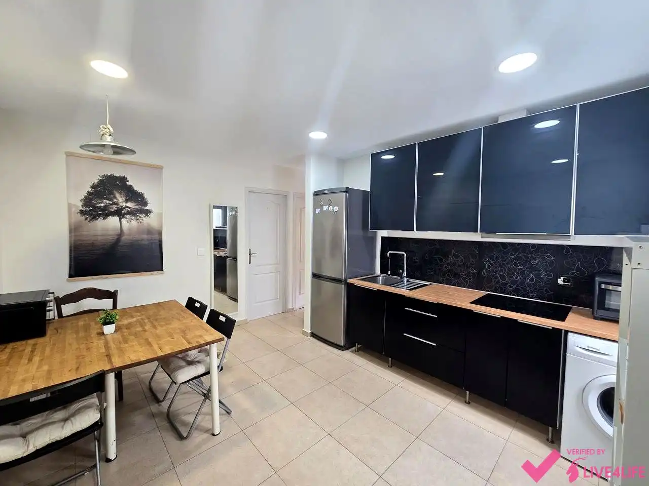 Kitchen of Flat for rent in Sevilla  with Air Conditioner, Terrace and Furnished