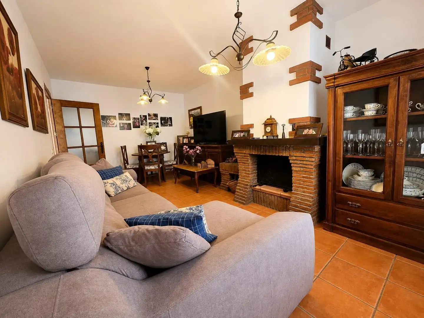 Sala de estar de Casa adosada en venta en Los Barrios