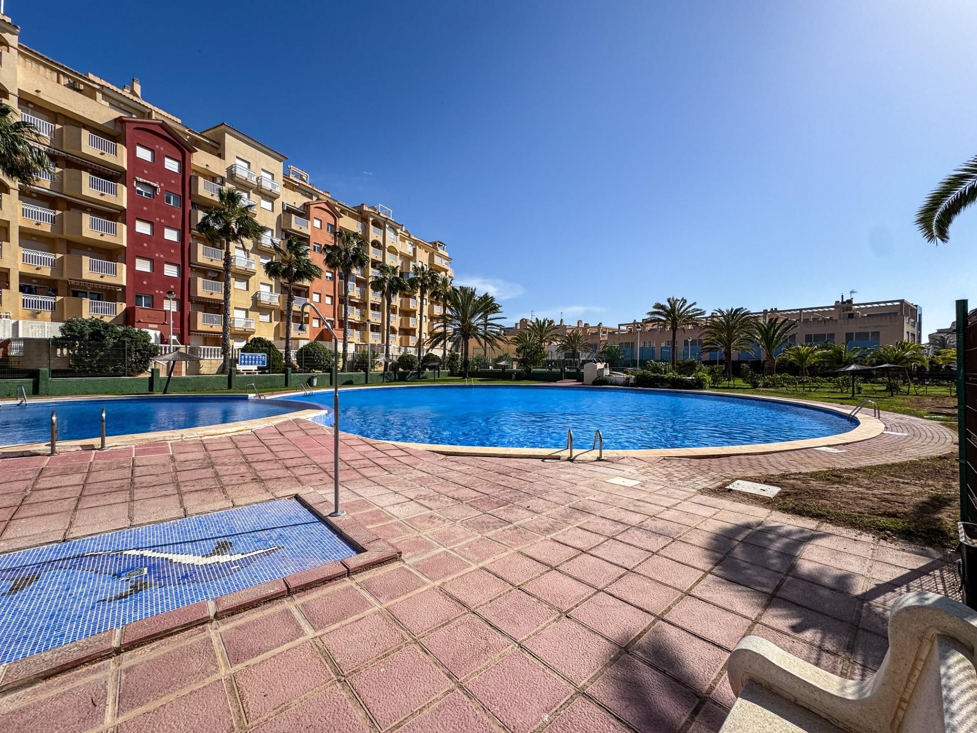 Swimming pool of Flat for sale in La Manga del Mar Menor  with Air Conditioner, Private garden and Terrace