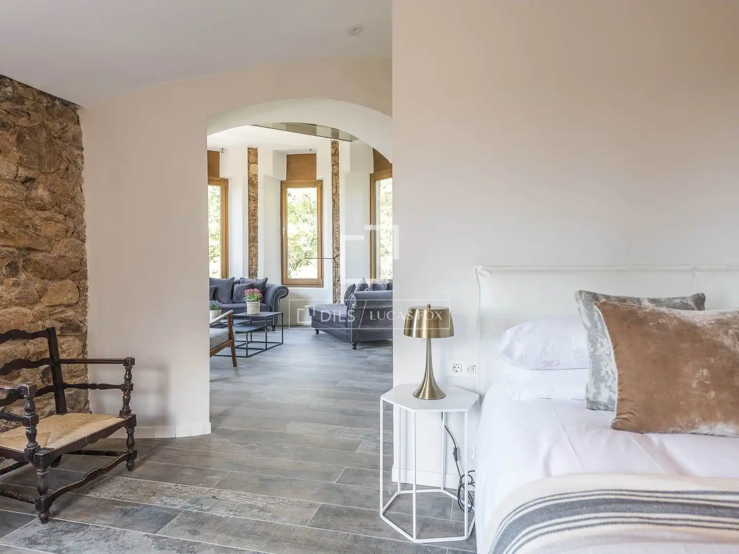 Habitación de Finca rústica en venta en Sant Hilari Sacalm con Aire acondicionado, Calefacción y Jardín privado