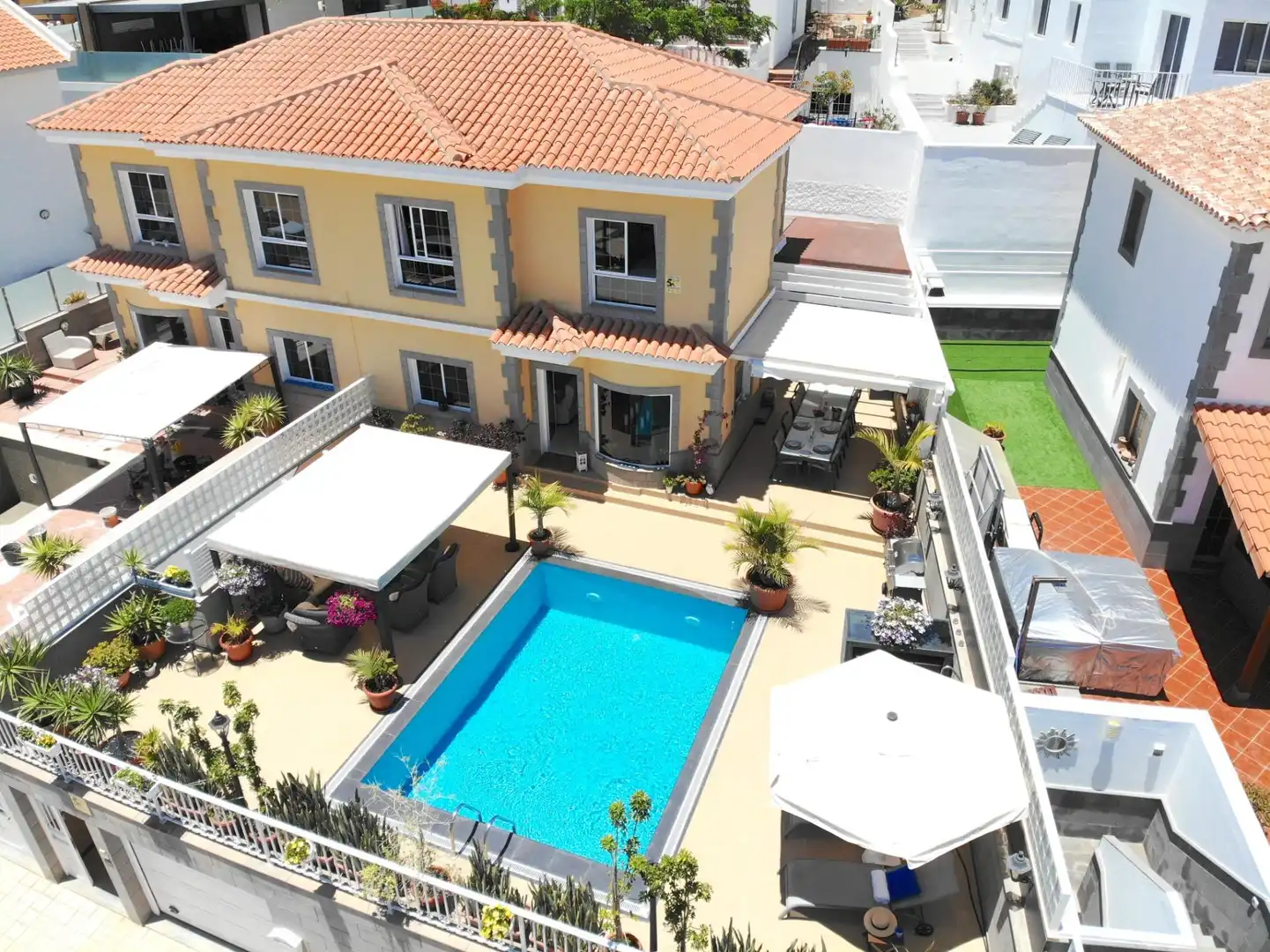 Piscina de Casa adosada en venda en Mogán amb Jardí privat, Terrassa i Piscina