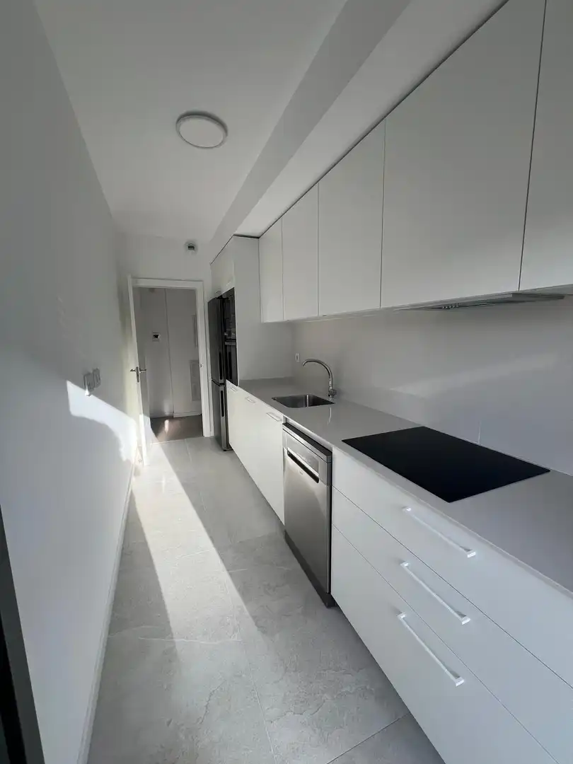 Kitchen of Flat for rent in Dos Hermanas  with Air Conditioner, Heating and Private garden