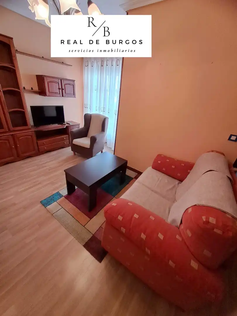 Sala de estar de Piso de alquiler en Valladolid con Calefacción, Terraza y Amueblado