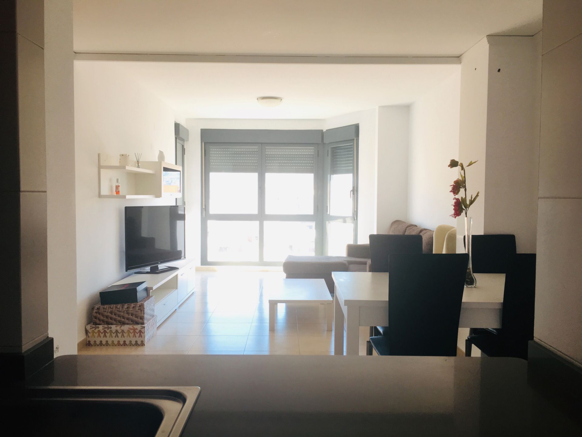 Sala d'estar de Pis en venda en Castellón de la Plana / Castelló de la Plana amb Moblat