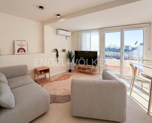 Sala d'estar de Apartament de lloguer en  Valencia Capital amb Aire condicionat, Calefacció i Terrassa