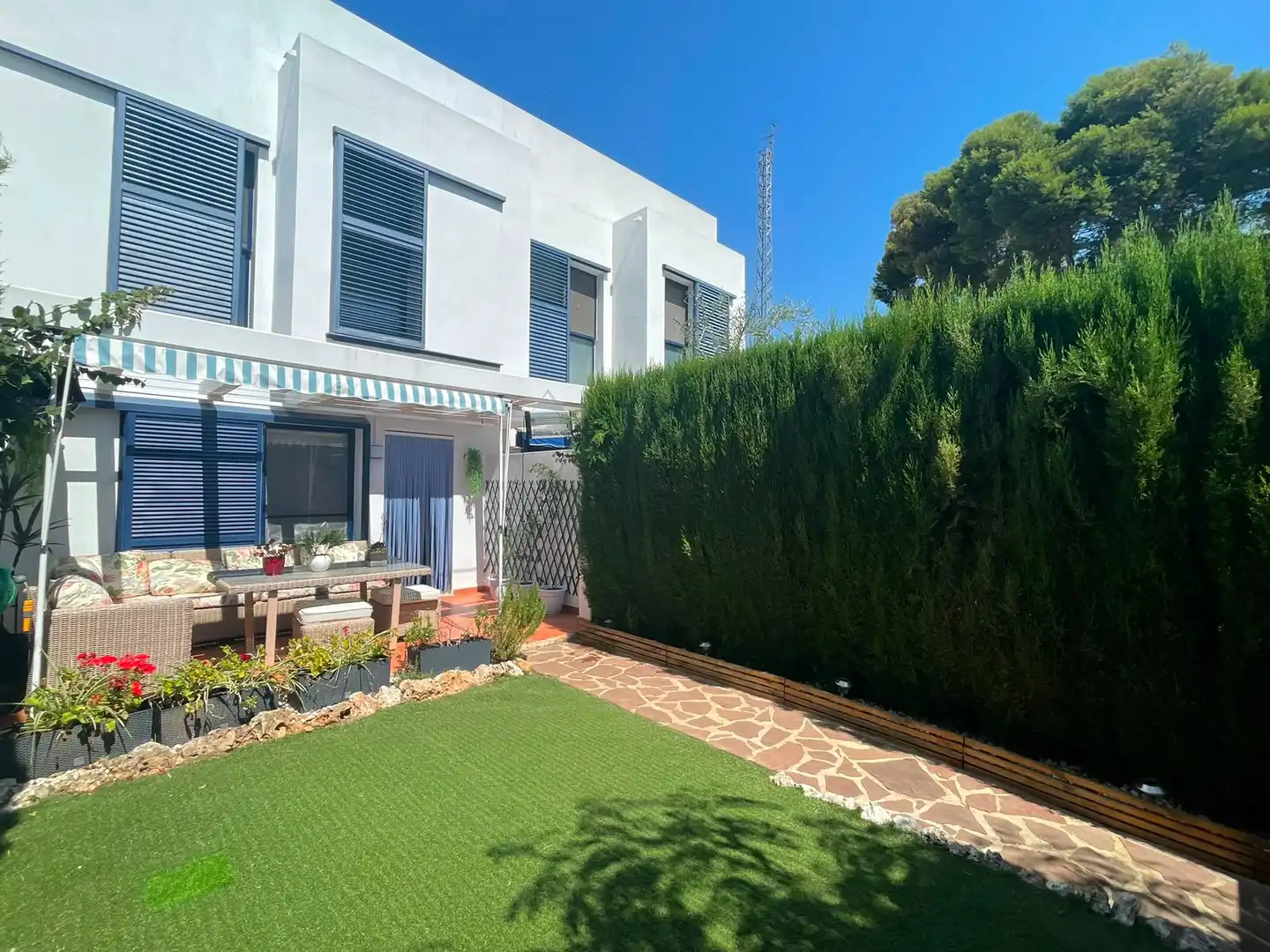 Vista exterior de Casa o chalet en venta en Oropesa del Mar / Orpesa con Aire acondicionado, Jardín privado y Terraza