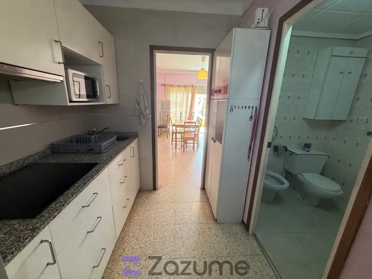 Kitchen of Flat for rent in Santa Pola  with Terrace, Furnished and Oven