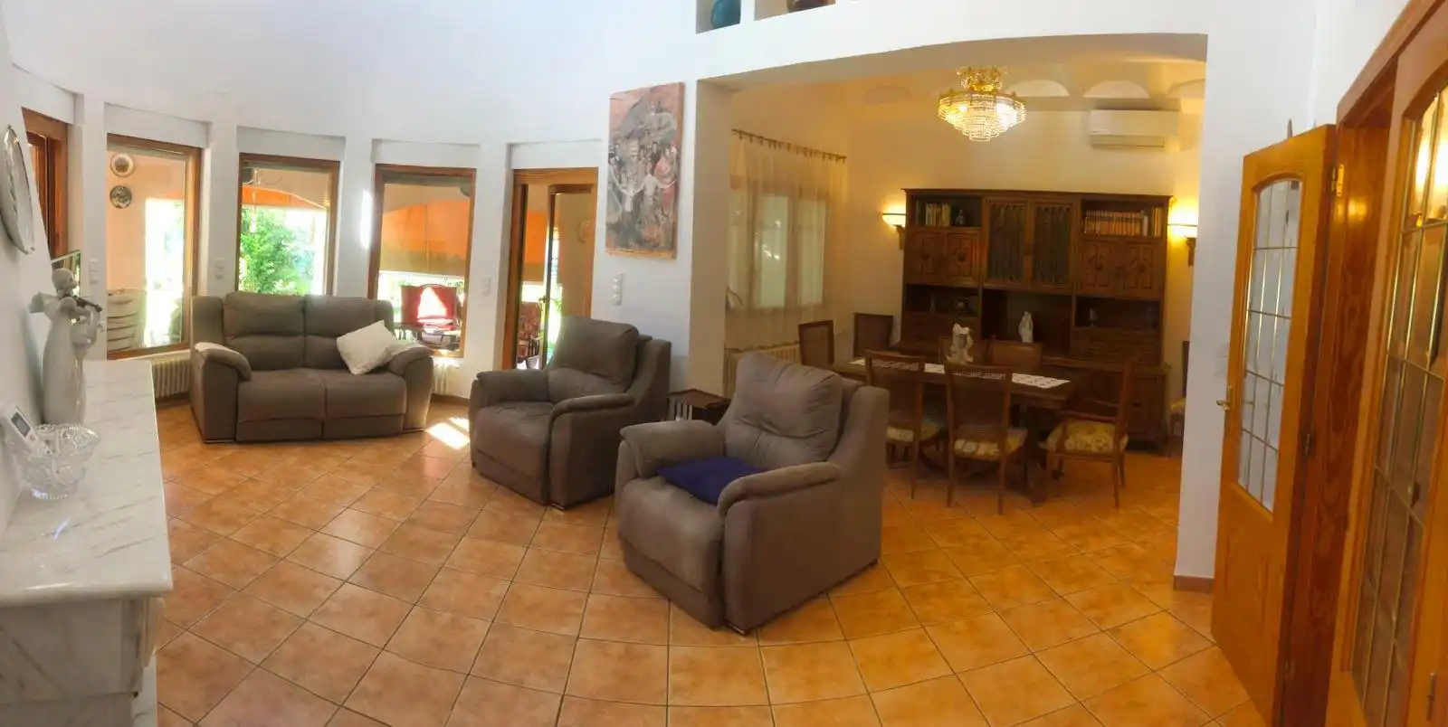 Sala de estar de Casa o chalet de alquiler en Dénia con Aire acondicionado, Calefacción y Jardín privado