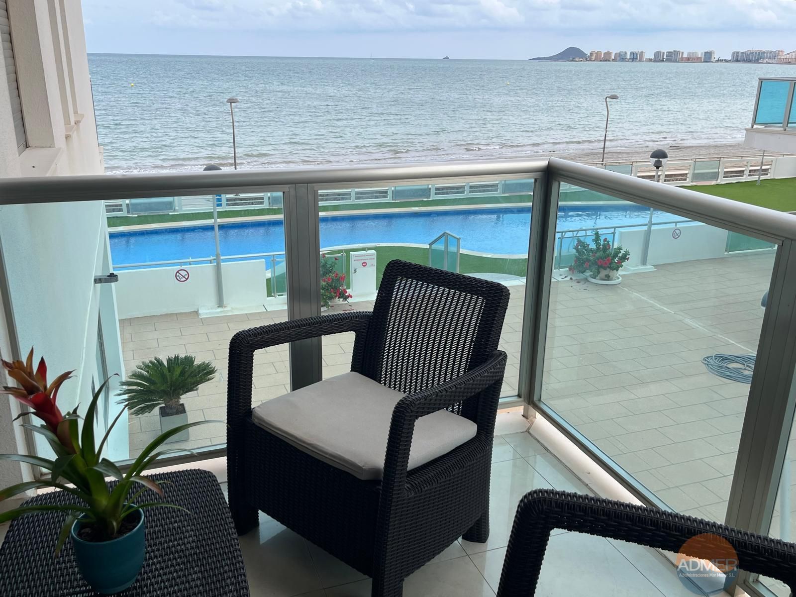 Terraza de Apartamento en venta en La Manga del Mar Menor con Aire acondicionado, Calefacción y Terraza