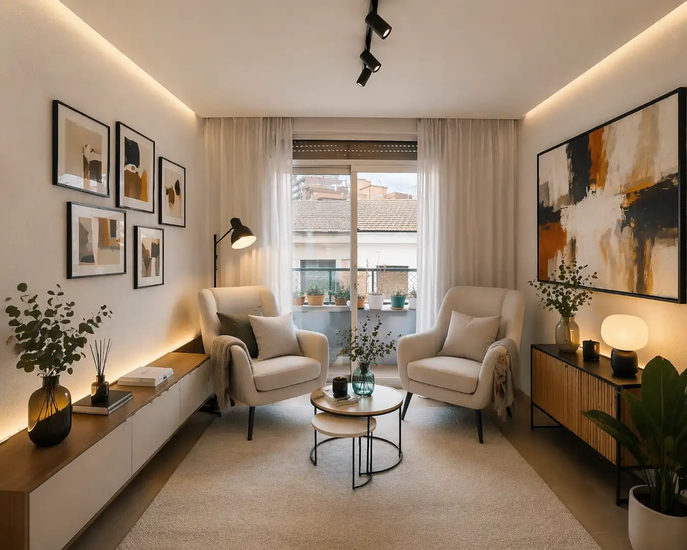 Living room of Flat for sale in Bilbao   with Balcony