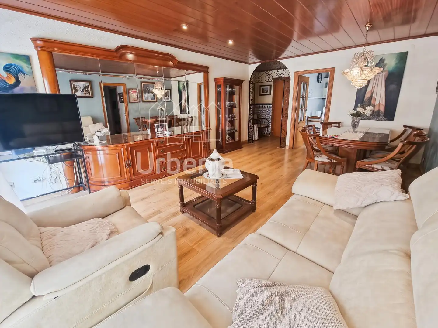 Sala de estar de Piso en venta en Mataró con Aire acondicionado, Calefacción y Terraza