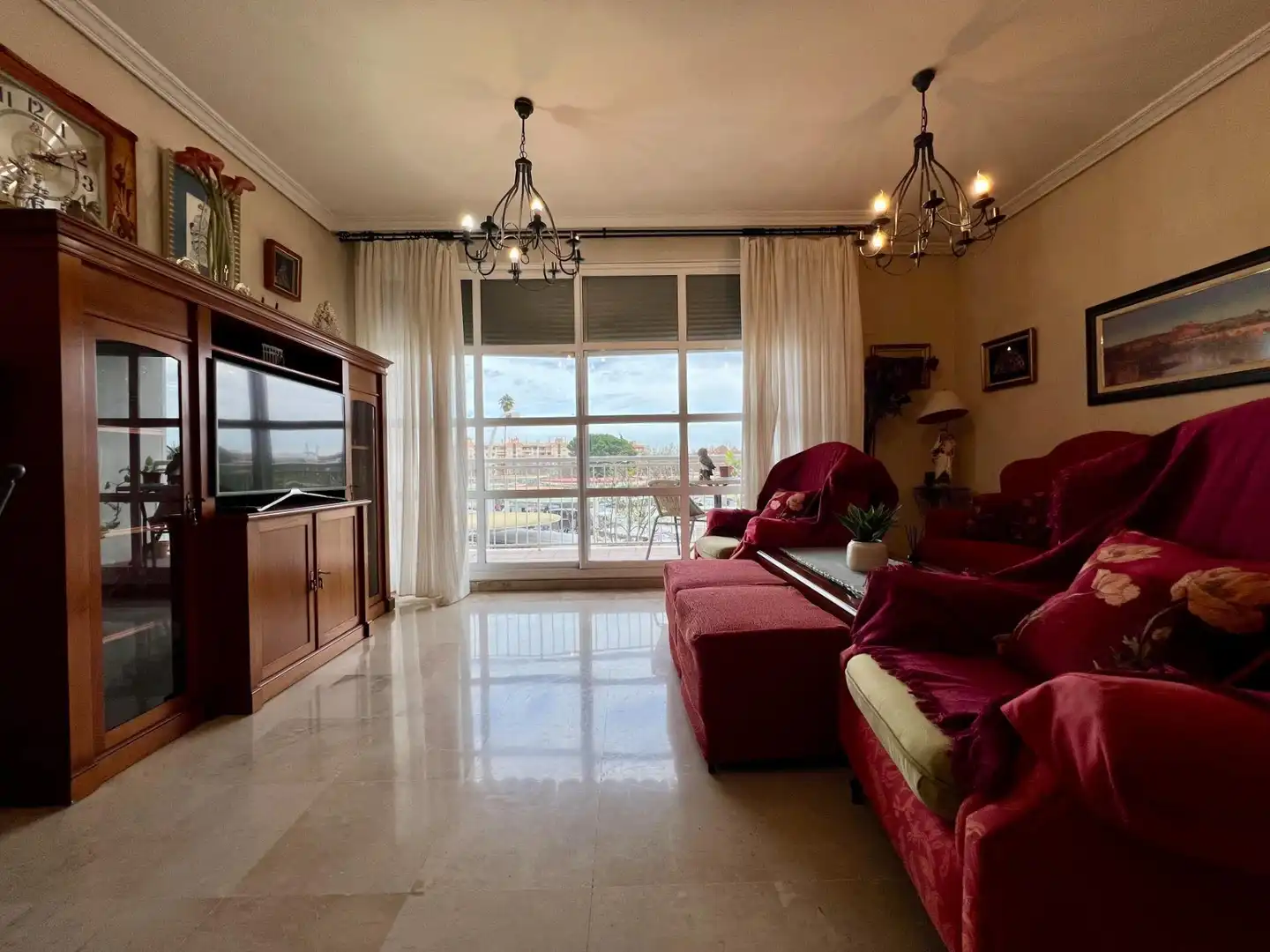 Living room of Flat for sale in Córdoba  with Air Conditioner, Private garden and Terrace