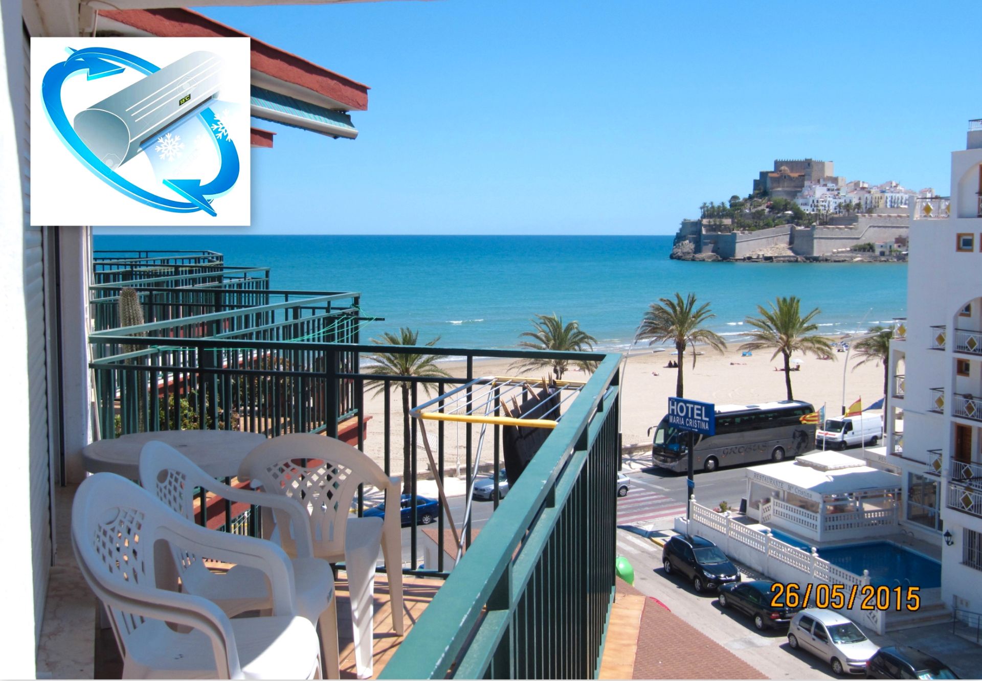 Apartamento de alquiler en Peñíscola / Peníscola con Aire acondicionado, Calefacción y Terraza