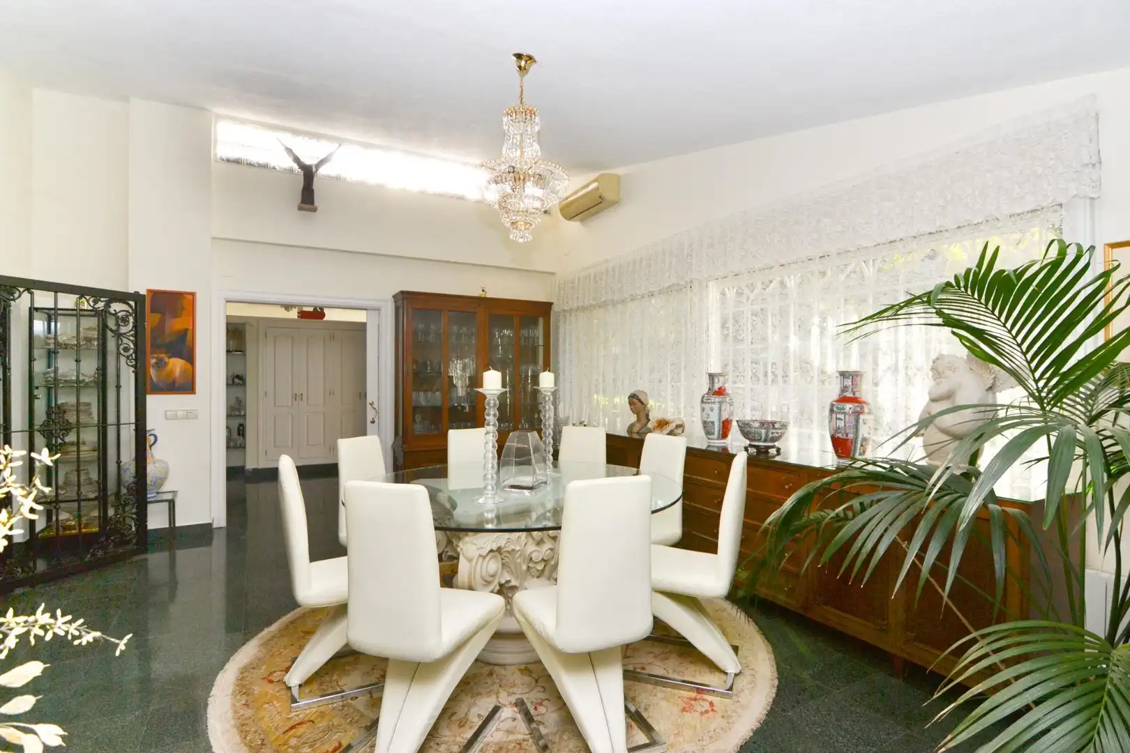 Dining room of Houses for sale in Villanueva de la Cañada  with Air Conditioner, Private garden and Terrace