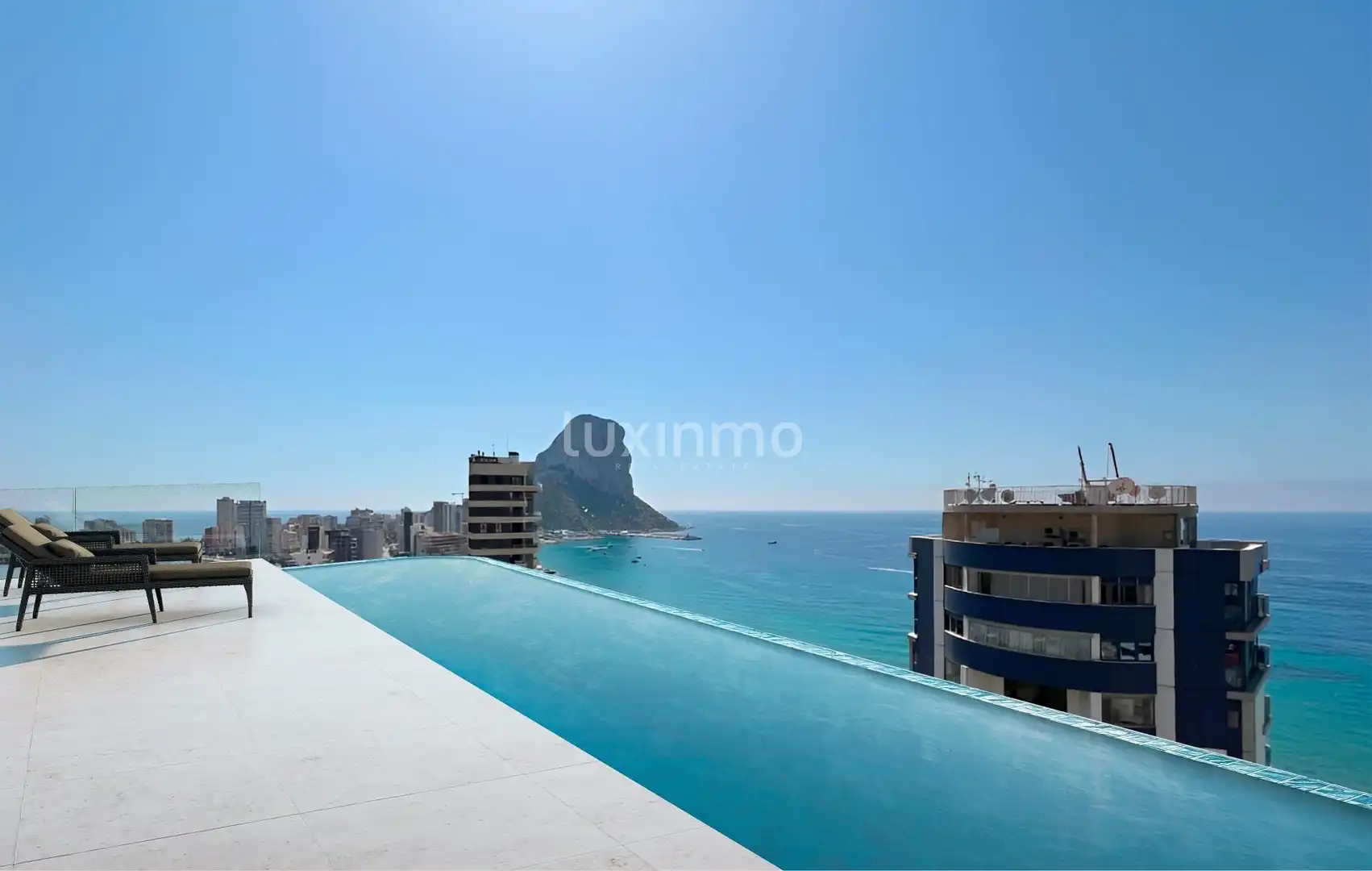 Schwimmbecken von Wohnung zum Verkauf in Calpe / Calp mit Klimaanlage, Terrasse und Gemeinschaftspool