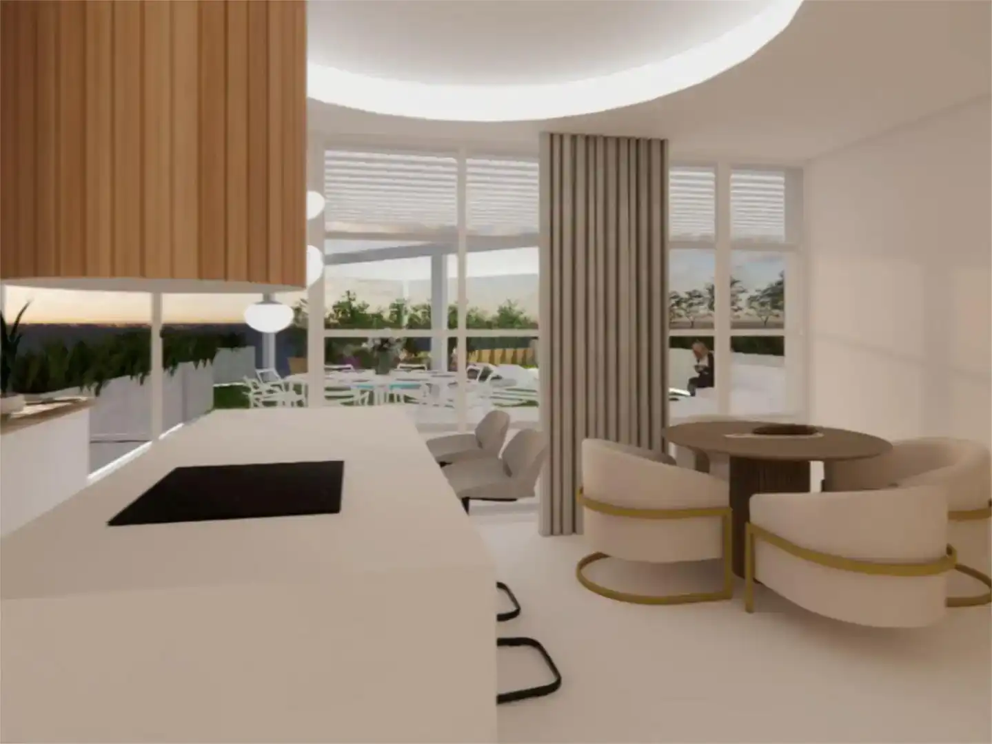 Sala de estar de Piso en venta en Murcia con Trastero y Piscina