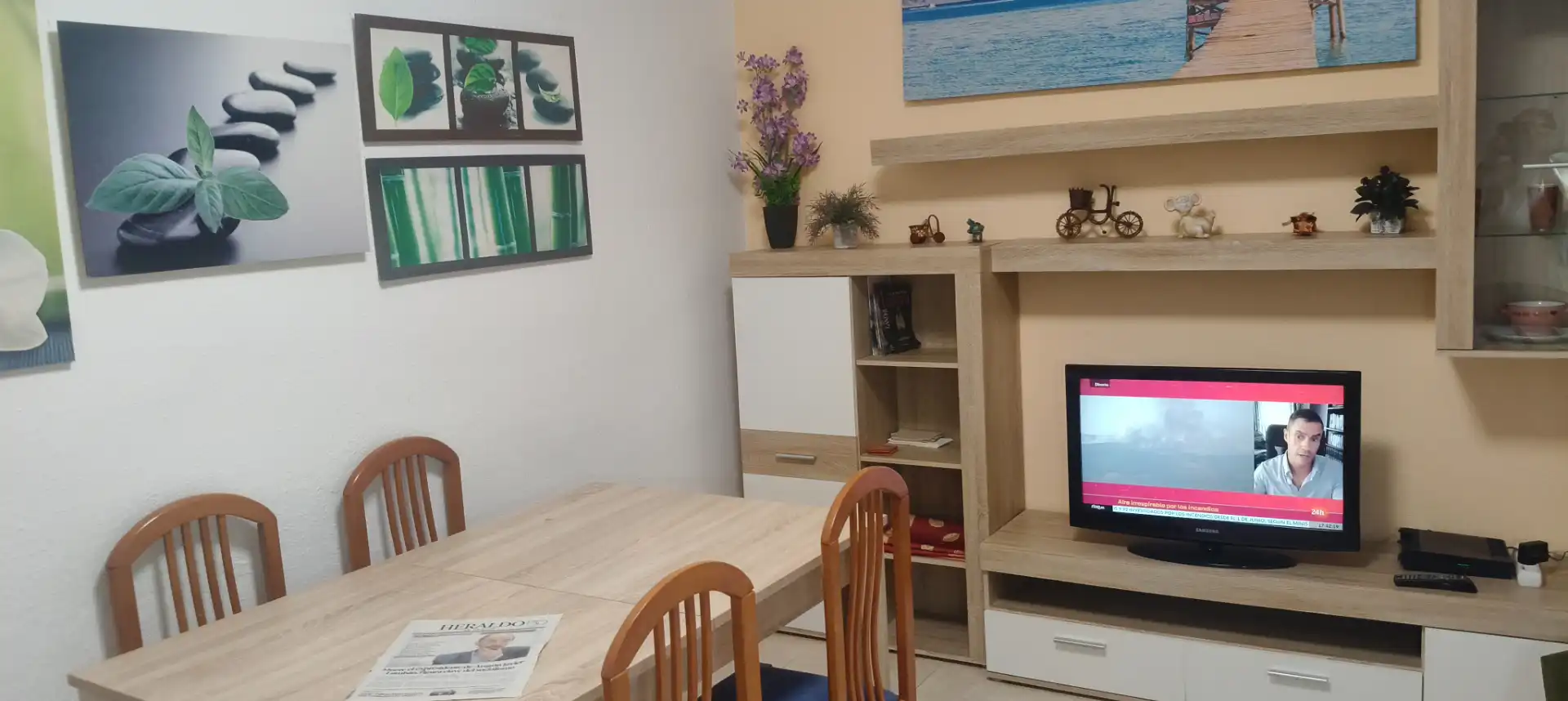 Sala de estar de Piso de alquiler en Zaragoza con Calefacción, Amueblado y Horno