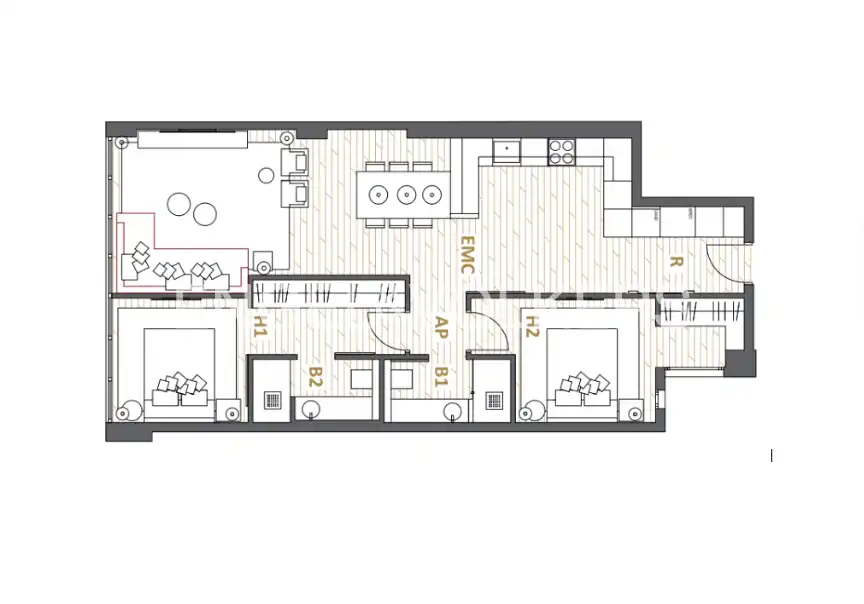 Wohnung zum Verkauf in Barcelona mit Klimaanlage, Heizung und Parkett