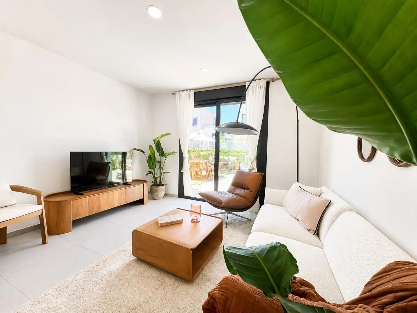 Sala de estar de Casa adosada en venta en Murcia con Aire acondicionado, Calefacción y Jardín privado