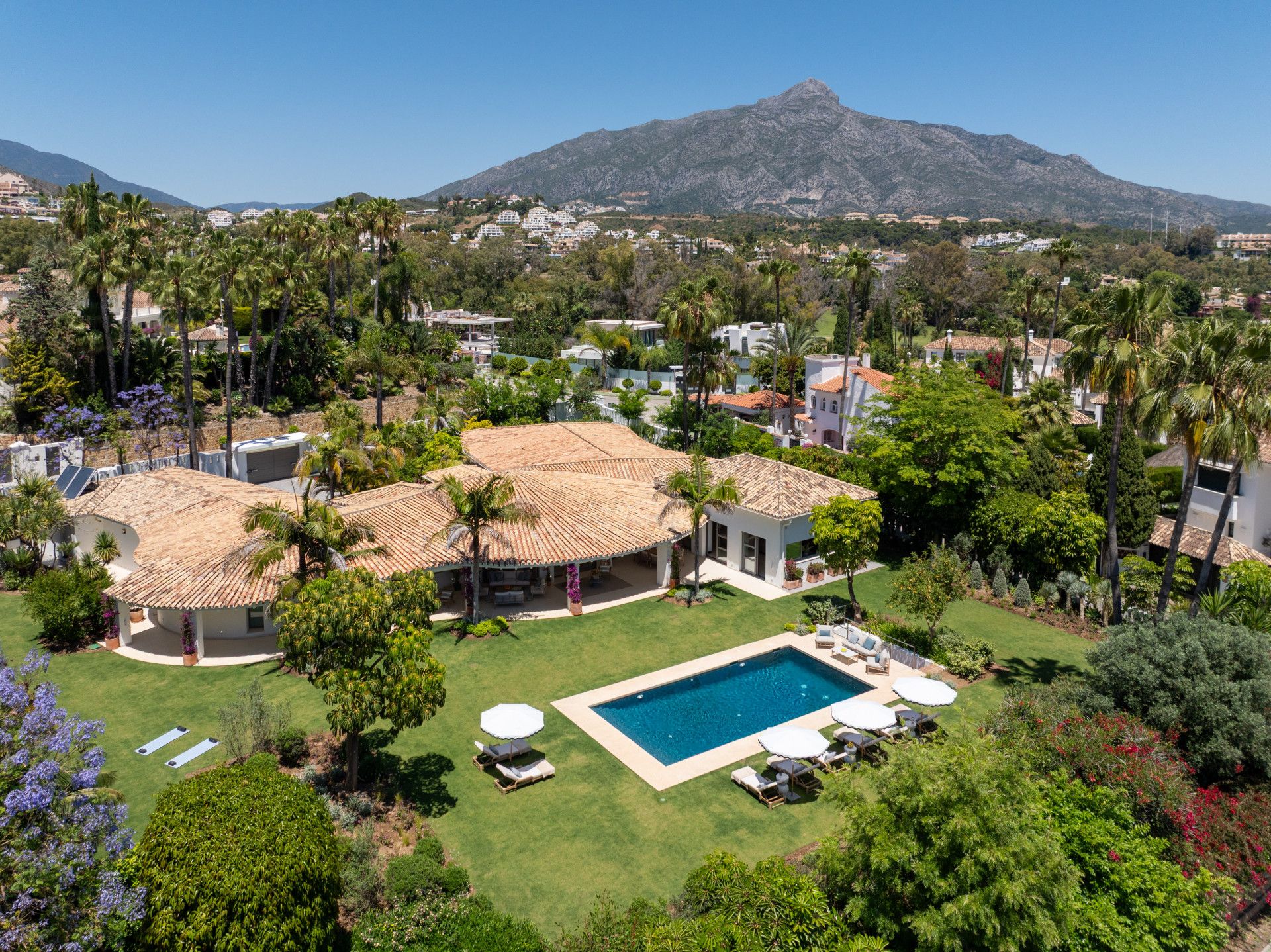 Jardí de Casa o xalet en venda en Marbella amb Jardí privat, Terrassa i Piscina