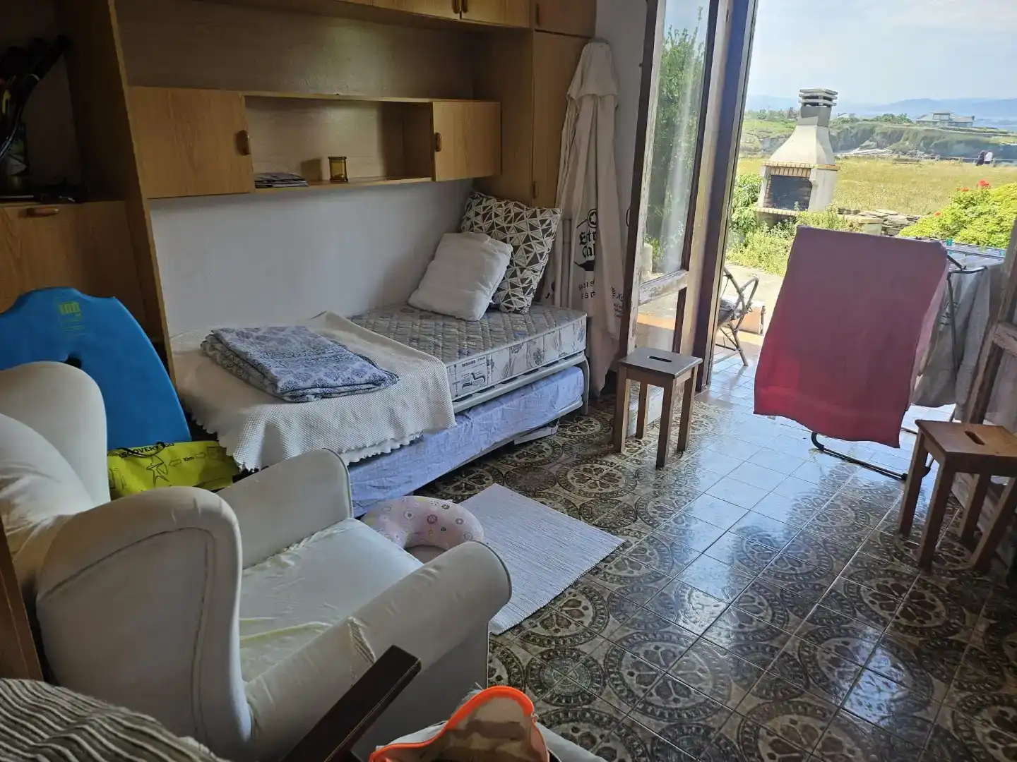 Sala d'estar de Casa adosada en venda en Ribadeo