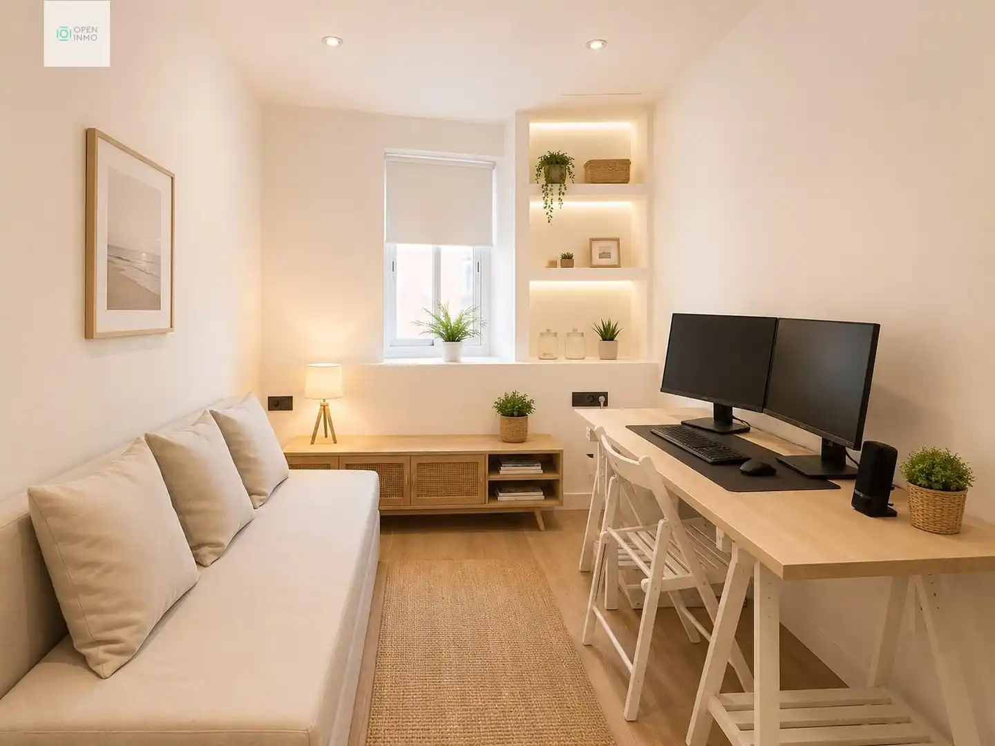 Schlafzimmer von Wohnung zum Verkauf in Vilanova i la Geltrú mit Klimaanlage, Heizung und Balkon
