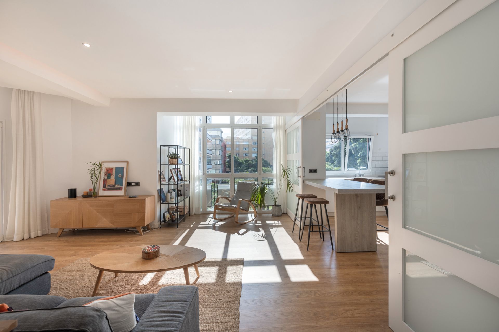 Sala de estar de Piso en venta en Las Palmas de Gran Canaria con Amueblado y Balcón