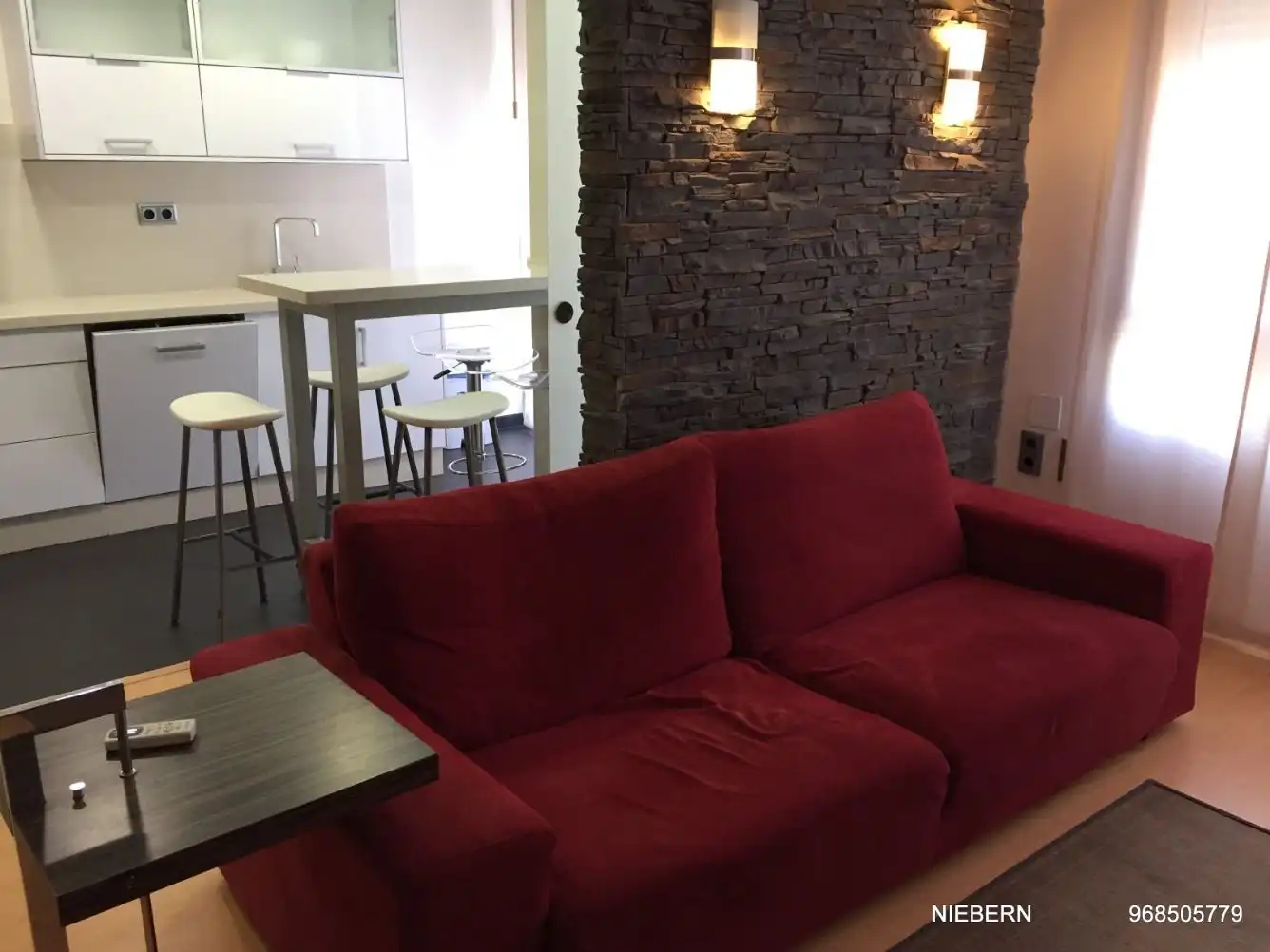 Sala de estar de Piso de alquiler en Cartagena con Aire acondicionado, Parquet y Amueblado