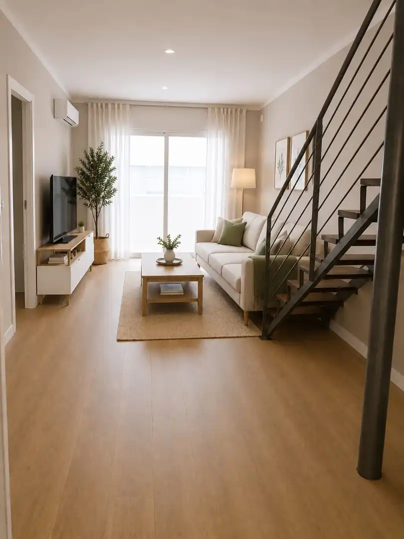 Wohnzimmer von Maisonette zum Verkauf in Cardedeu mit Klimaanlage, Heizung und Parkett